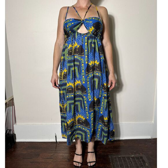 João Incerti for Anthropologie Strappy Bandeau Dress Size Medium - Picture 5 of 9